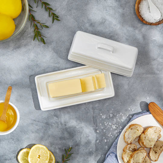 RS-BUTR-D STONEWARE BUTTER DISH