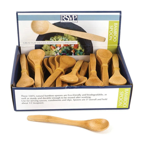RS-BSPN-DD BAMBOO CONDIMENT SPOON 48 PC CDU