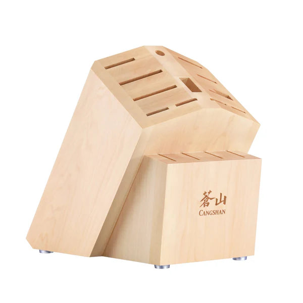 CS-505583 16 SLOT MAPLE WOOD BLOCK TAPERED TOP