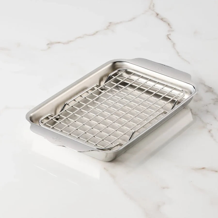 HES-54317 2 PC OVENBOND EIGHTH SHEET PAN & RACK SET