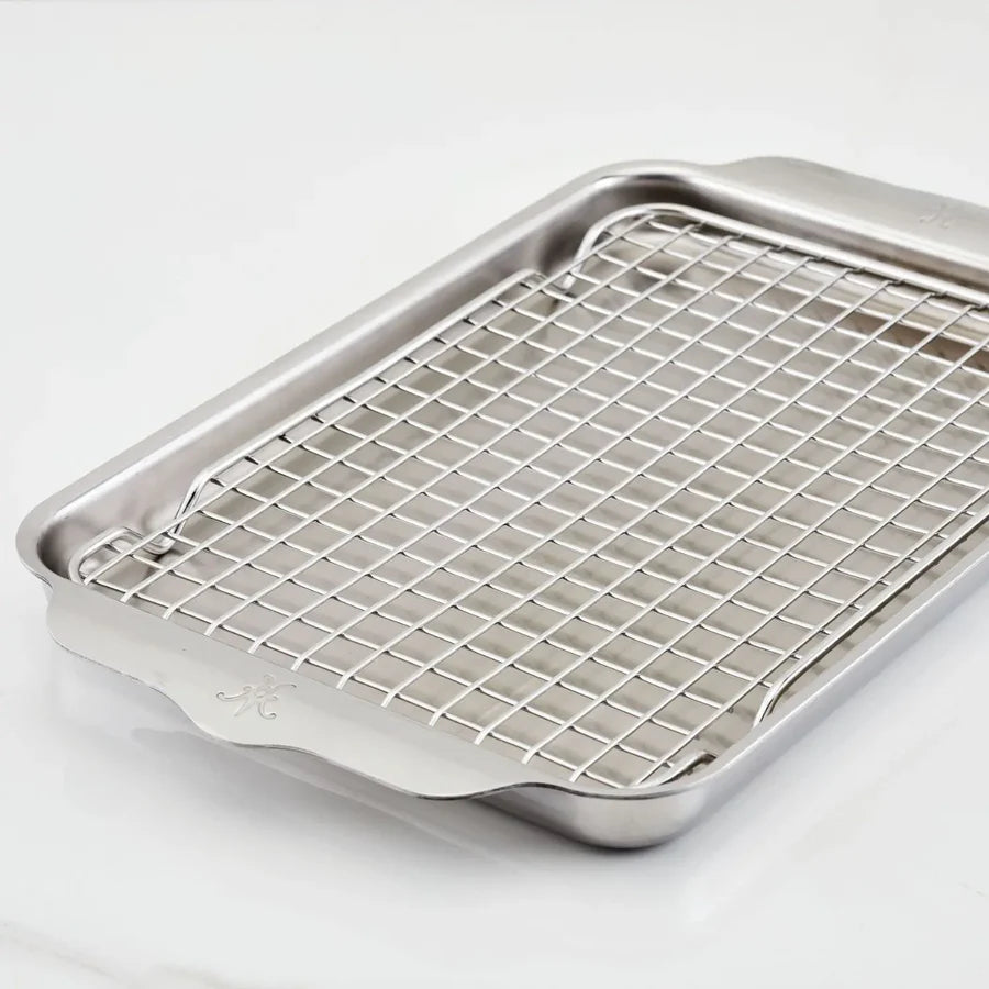 HES-48671 (HALF SET) 2PC SS HALF SHEET COOLING RACK NO BOX