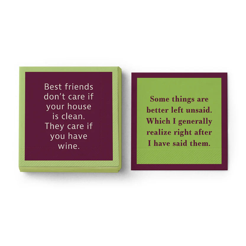DOM-7008 NAPKIN Best Friends/Left Unsaid