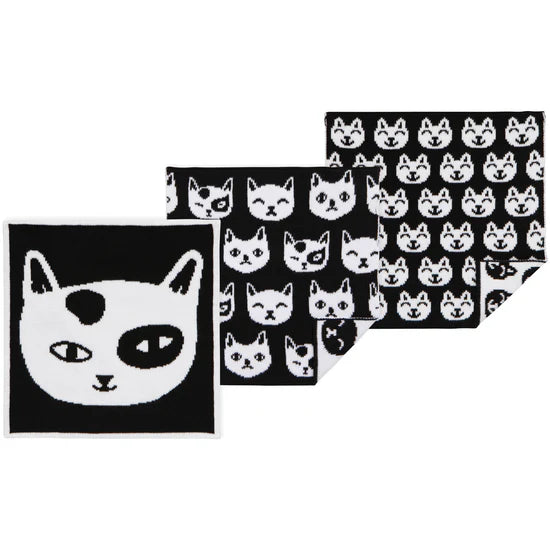 DAN-JDC3773D FELINE FINE KNIT DISHCLOTH SET OF 3