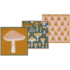 DAN-JDC3995D MUSHROOM GEMS KNIT DISH CLOTH SET OF 3