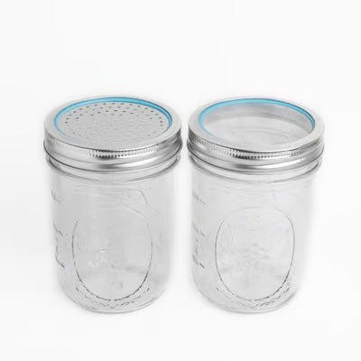 FR-82760 SIFTER DISPENSER W LIDS SET OF 2 WIDE MOUTH