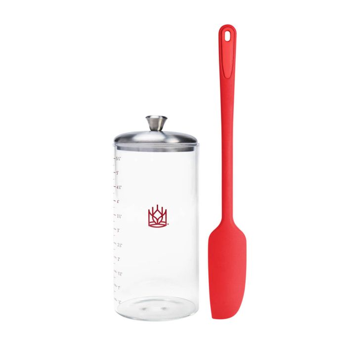 HI-00263K KING ARTHUR PETITE GLASS SOURDOUGH CROCK
