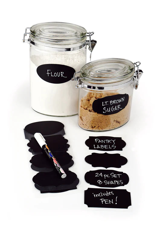 RS-RE-PL REUSABLE PANTRY LABELS SET/24