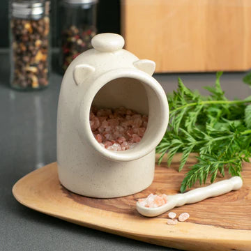 RS-PIG-OAT STONEWARE SALT PIG OATMEAL