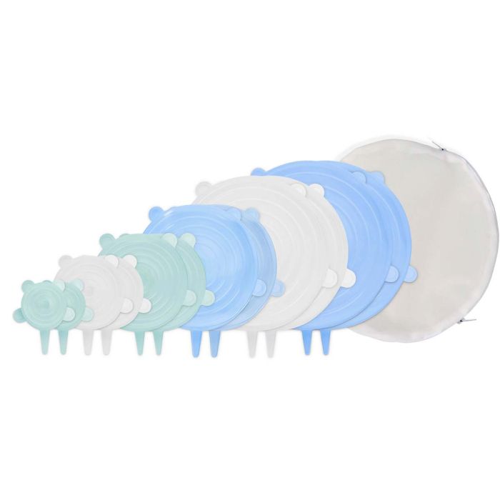 HI-22192 REUSABLE STRETCH FOOD STORAGE LIDS 13 PIECES