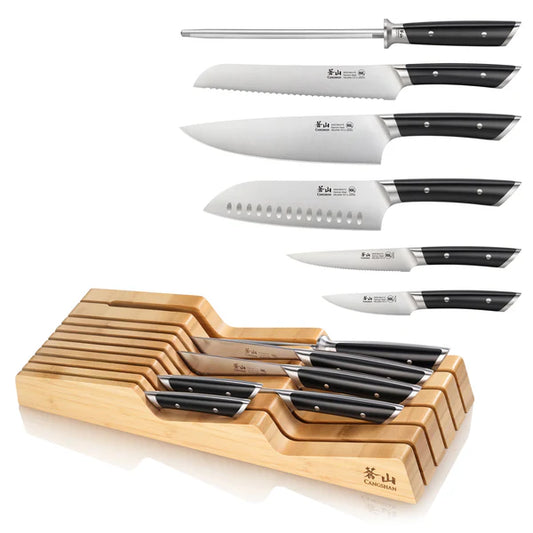 CS-503268 7PC IN-DRAWER SET BLACK HELENA