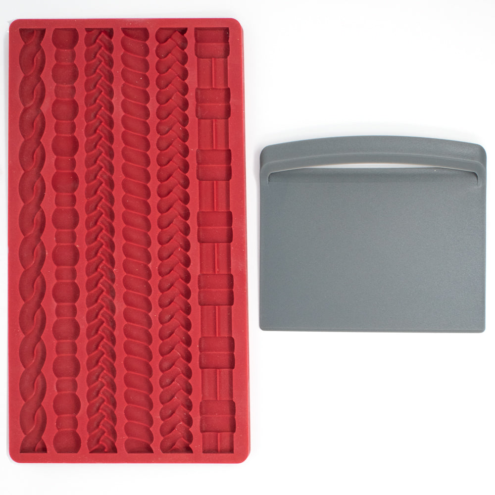 NP-3238 SILICONE PIE EDGE MOLD W SCRAPER