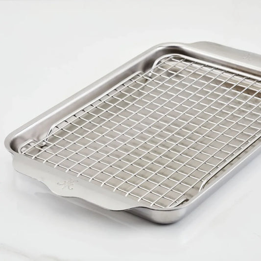 HES-48671 (HALF SET) 2PC SS HALF SHEET COOLING RACK NO BOX