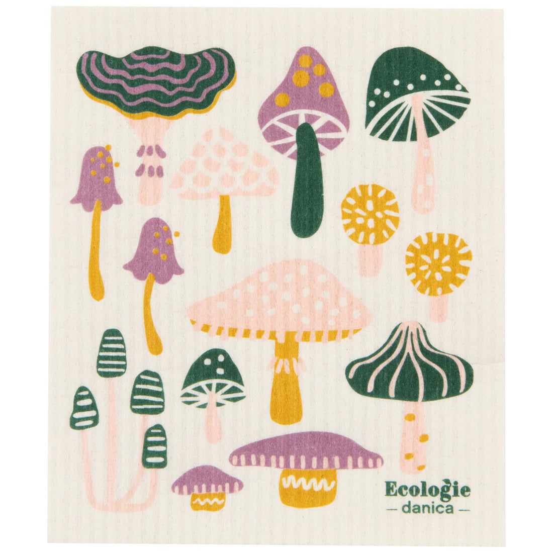 DAN-ESW3806D MUSHROOM GEMS SWEDISH DISHCLOTH