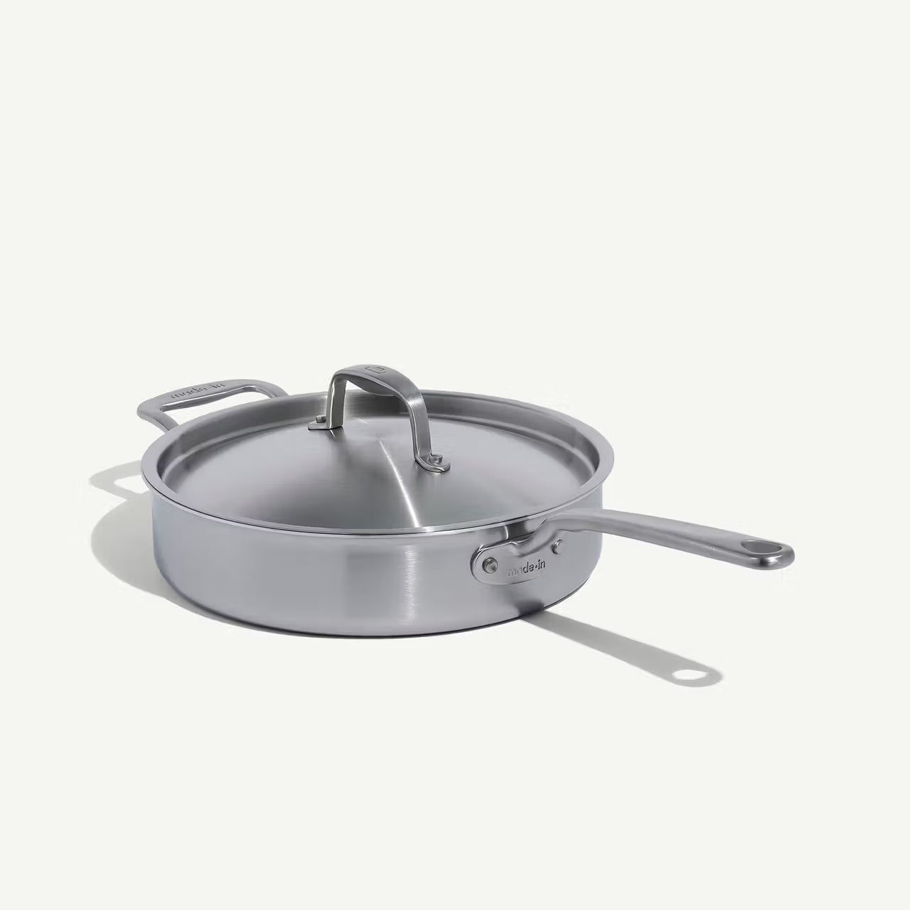 MI-COOK-4L-STE-ISS-R2 Stainless Clad 3.5 qt. Saute Pan with Lid