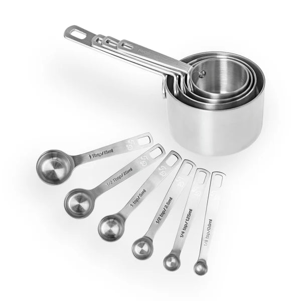 FD-MSC-SET SS MEASURING CUPS AND SPOONS