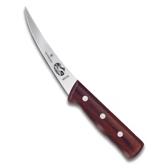 FOR-5.6616.12 Boning, 5" curved, flexible blade, wood handle