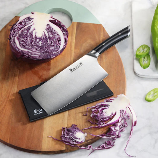 CS-502551 7IN VEGETABLE CLEAVER W SHEATH HELENA