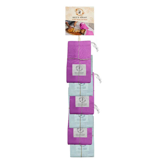 BW-8500-VA-CLST6 BEES WRAP BREAD BAG CLIP STRIP SET