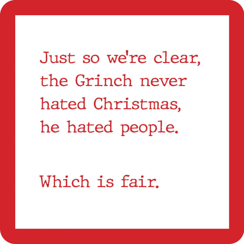 DOM-1253 Grinch Christmas COASTER