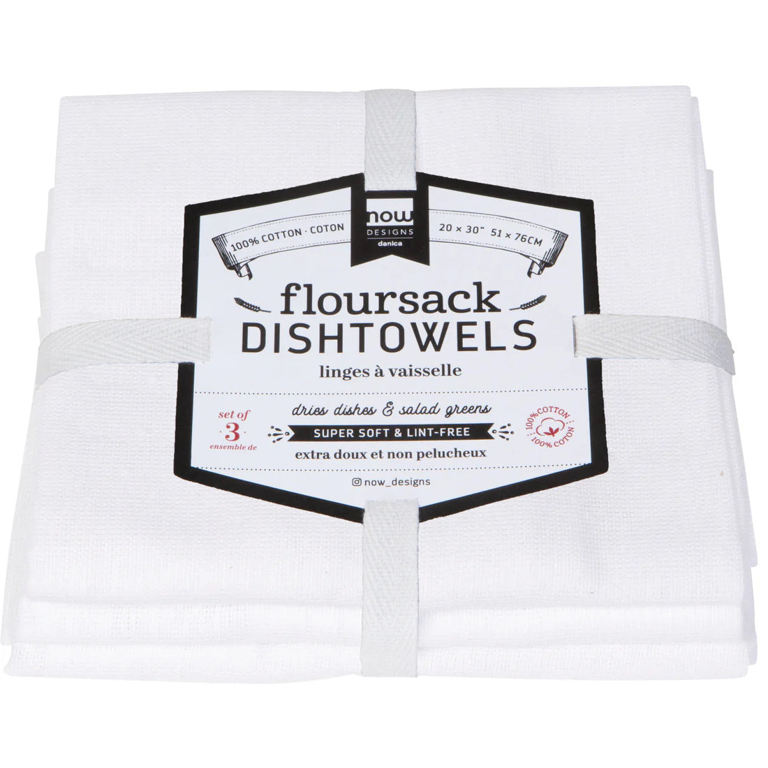 DAN-911545 NOW DESIGNS Tt3 FLOUR WHITE