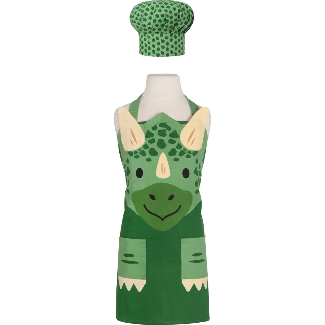 DAN-JKA1531D SET/2 APRON/HAT DAYDREAM DINO