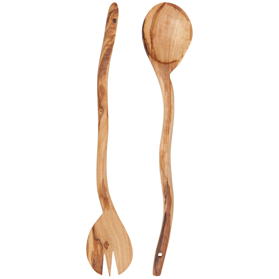 DAN-HKU2196D SET2 SERVER WAVY OLIVE WOOD